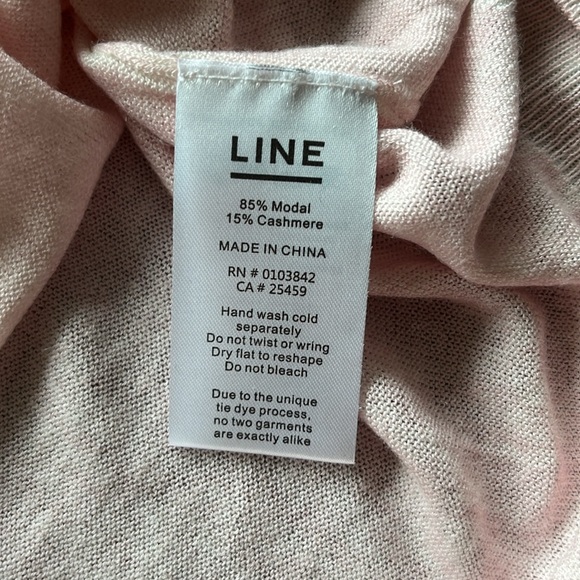 Line cashmere light pink sweater - Picture 4 of 5